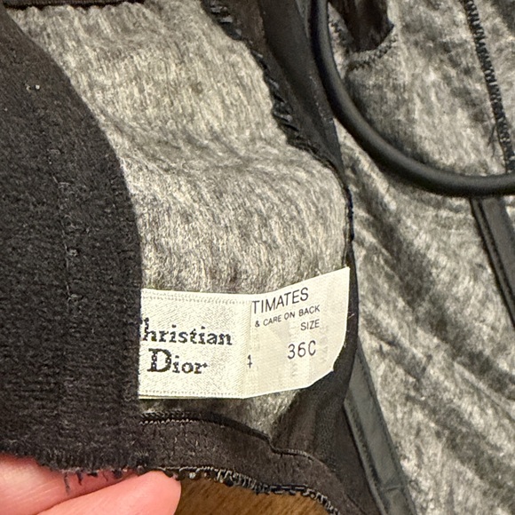 Dior Black Ribbed Intimates - Picture 3 of 5